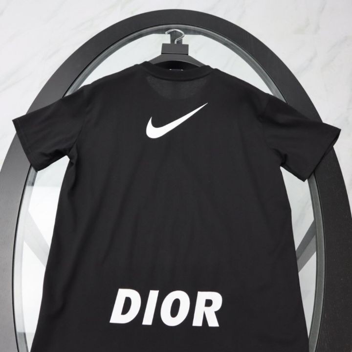 디올 X 나이키 콜라보 일로이 라운드 반팔티