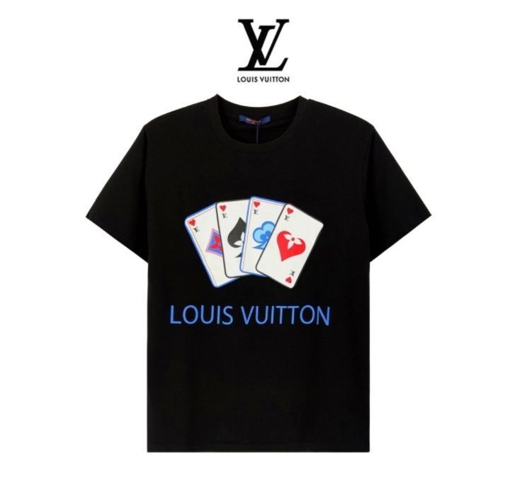 루이비통 포커 카드 반팔티