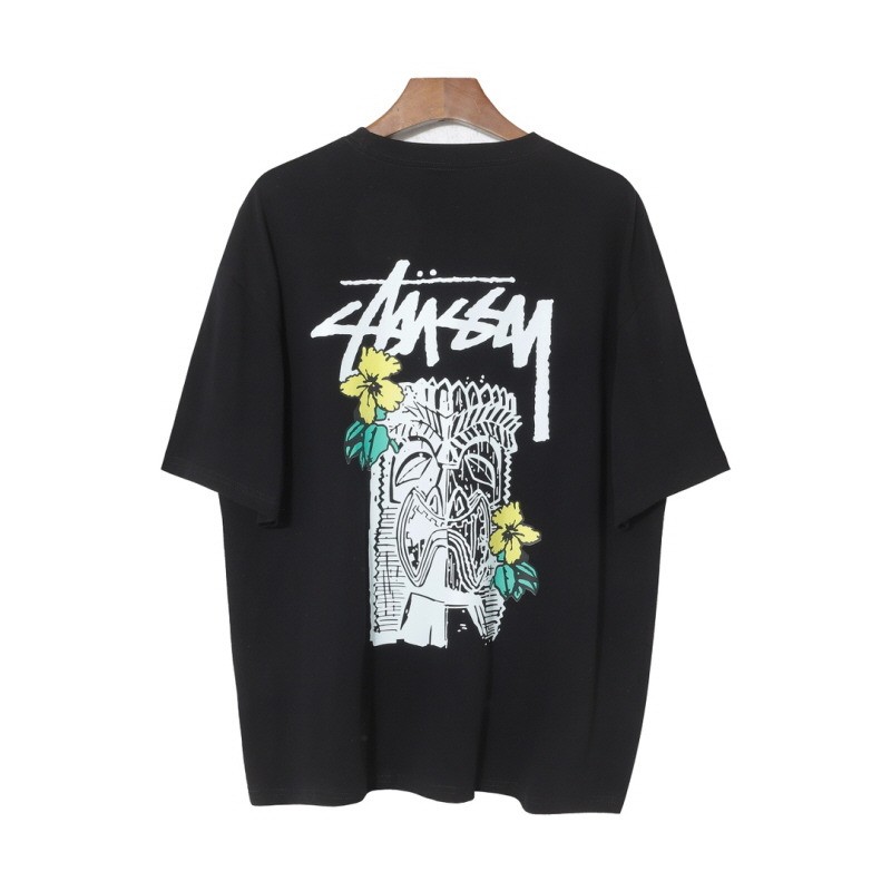 스투시 티키 트라이브 프린트 반팔티