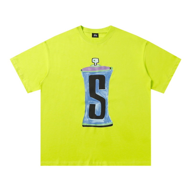 스투시 스프레이 캔 그래피티 반팔티