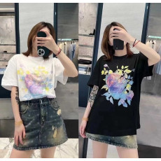 지방시 레인보우 플라워 틀리브 반팔티