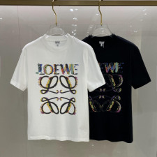 로에베 풀 글리치 아나그램 로고 반팔티