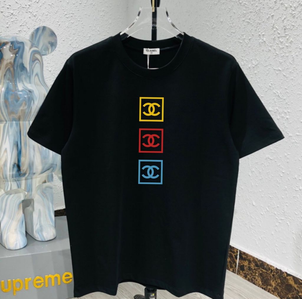 샤넬 소향 로고 프린팅 반팔티