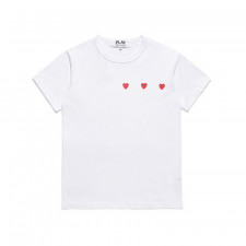 꼼데가르송 쓰리 미니 하트 반팔티