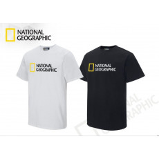 내셔널지오그래픽 등 3D 나염 레터링 반팔티
