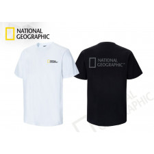 내셔널지오그래픽 등 블랙 나염 소시 반팔티