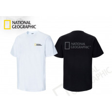 내셔널지오그래픽 등 블랙 나염 소시 반팔티