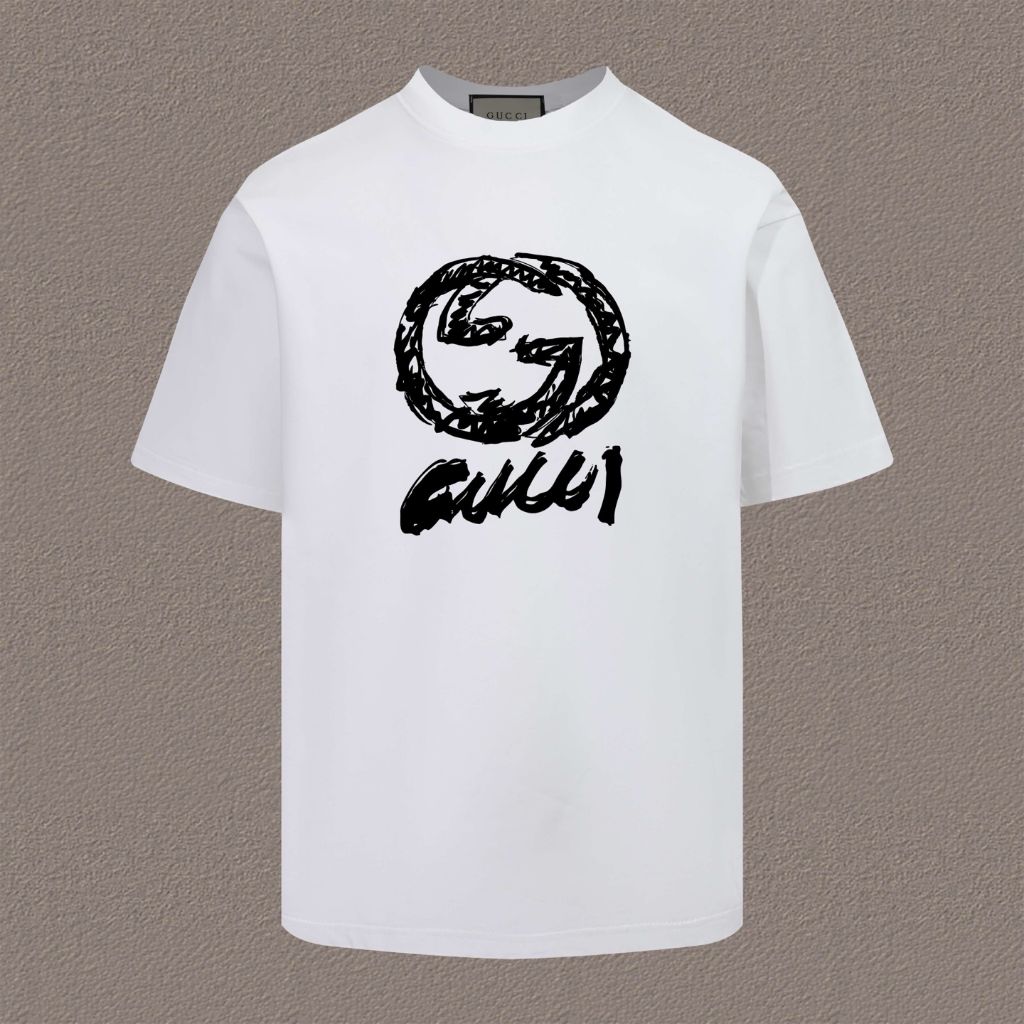 구찌 스케치 나염 로고 반팔티