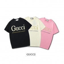 구찌 Gucci 골드 프린팅 반팔티