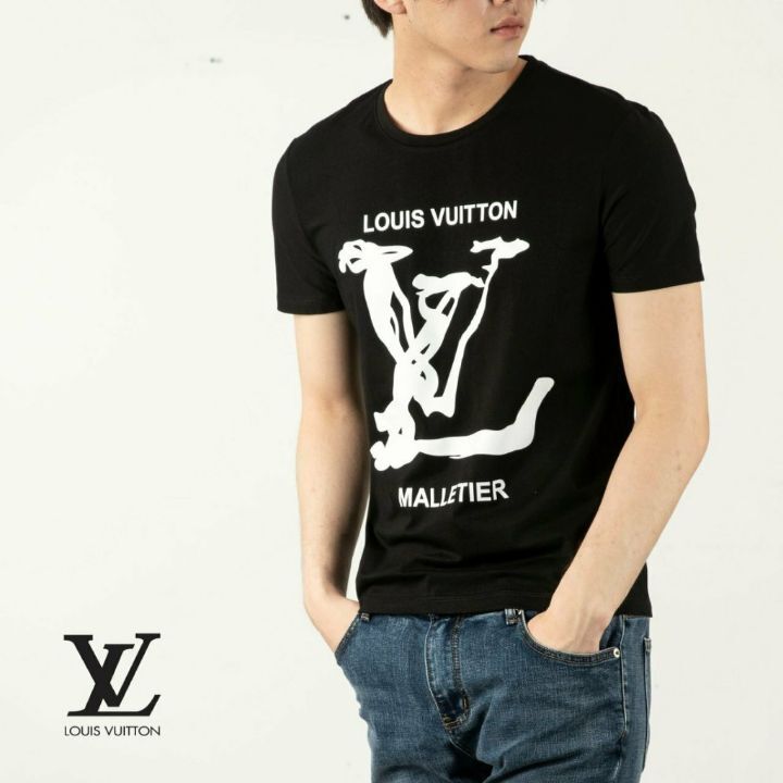 루이비통 말티에 나염 반팔티