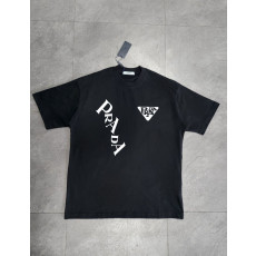 프라다 페어럴 로고 반팔티
