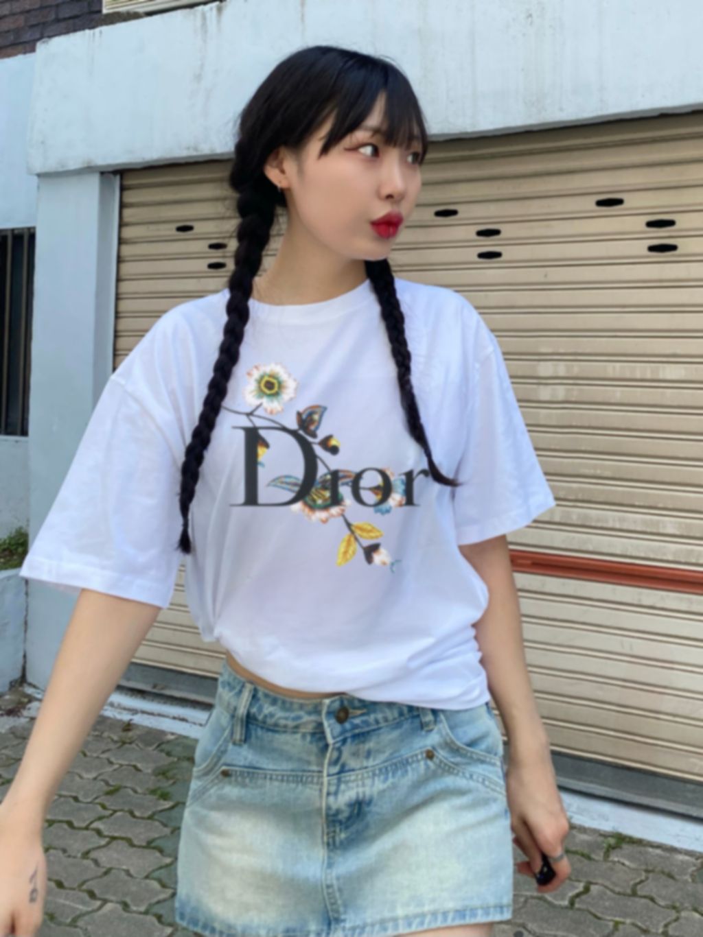 디올 블로섬 반팔티