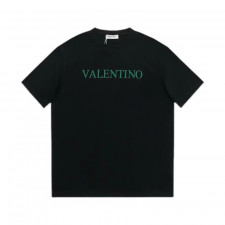 발렌티노 그린 V 로고 반팔티