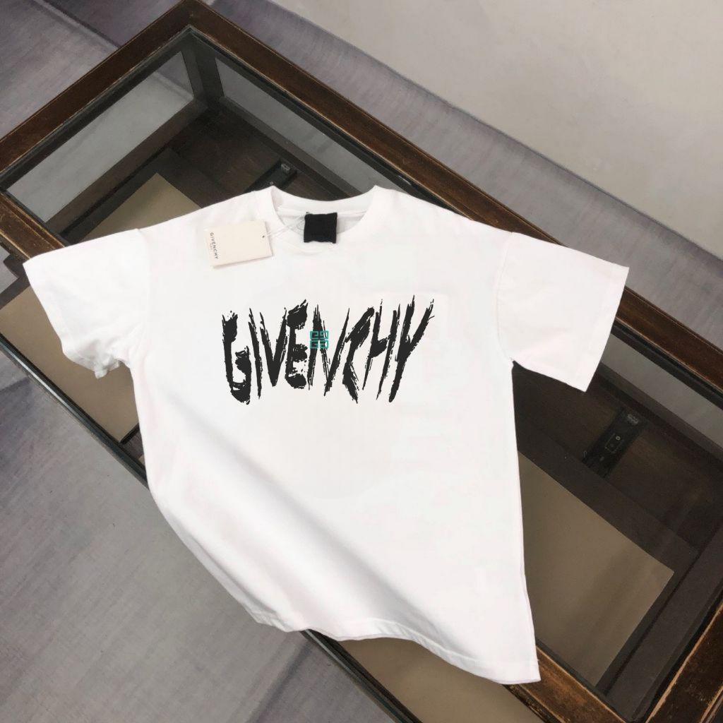 지방시 중앙 심볼 로고 반팔티