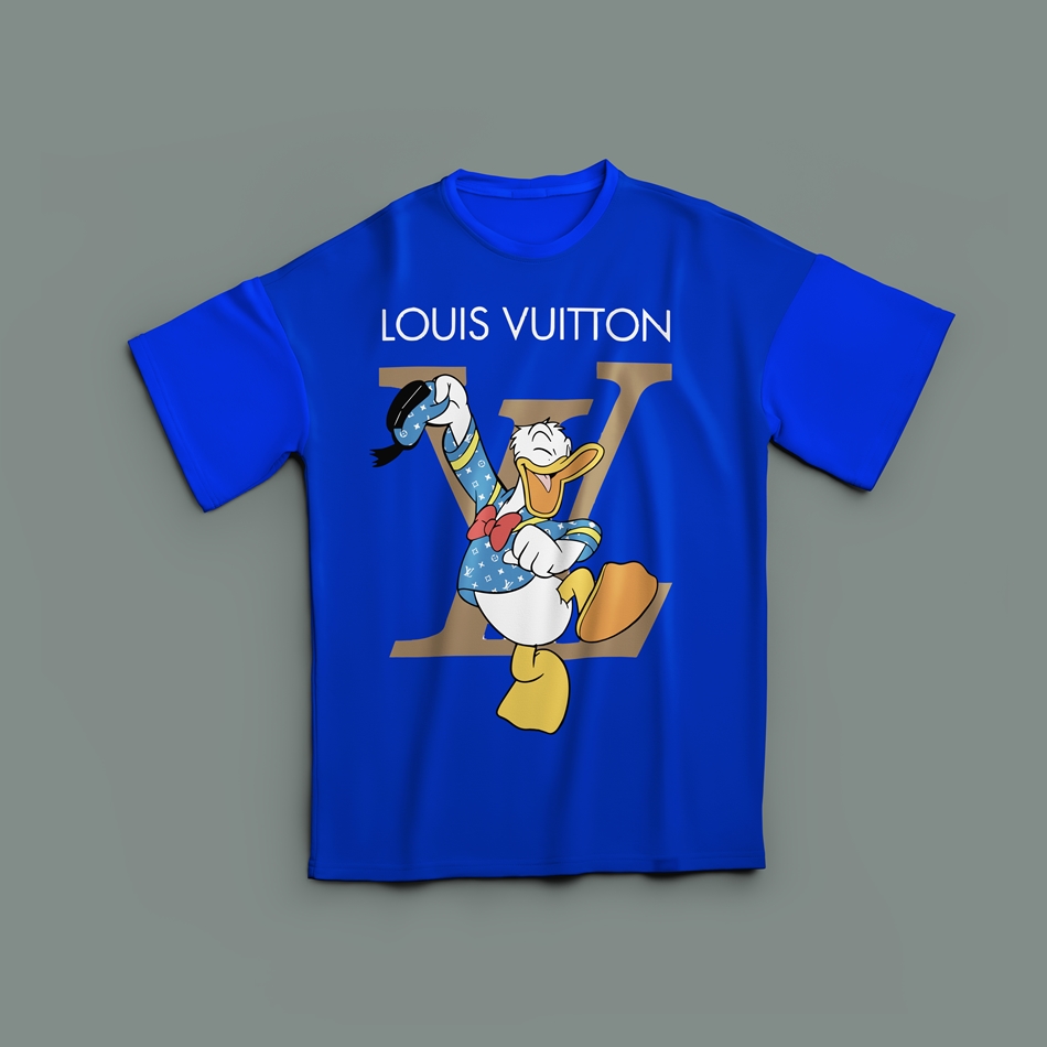 루이비통 어글리덕 레인보우 반팔티