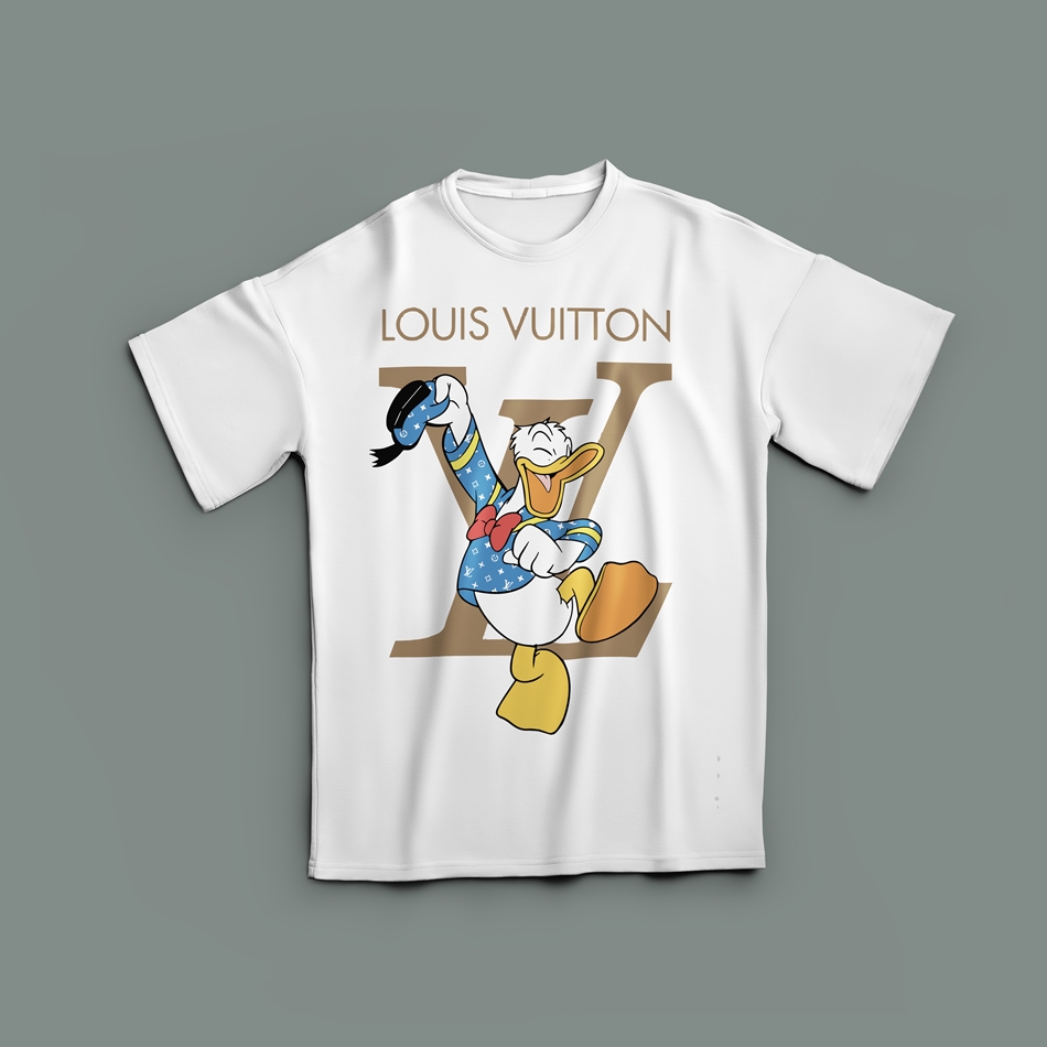 루이비통 어글리덕 레인보우 반팔티