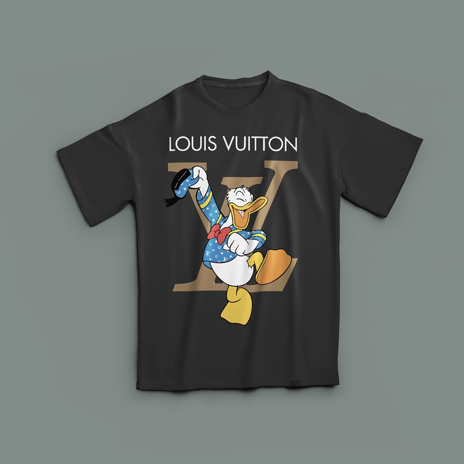 루이비통 어글리덕 레인보우 반팔티