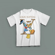 루이비통 어글리덕 레인보우 반팔티