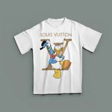 루이비통 어글리덕 레인보우 반팔티