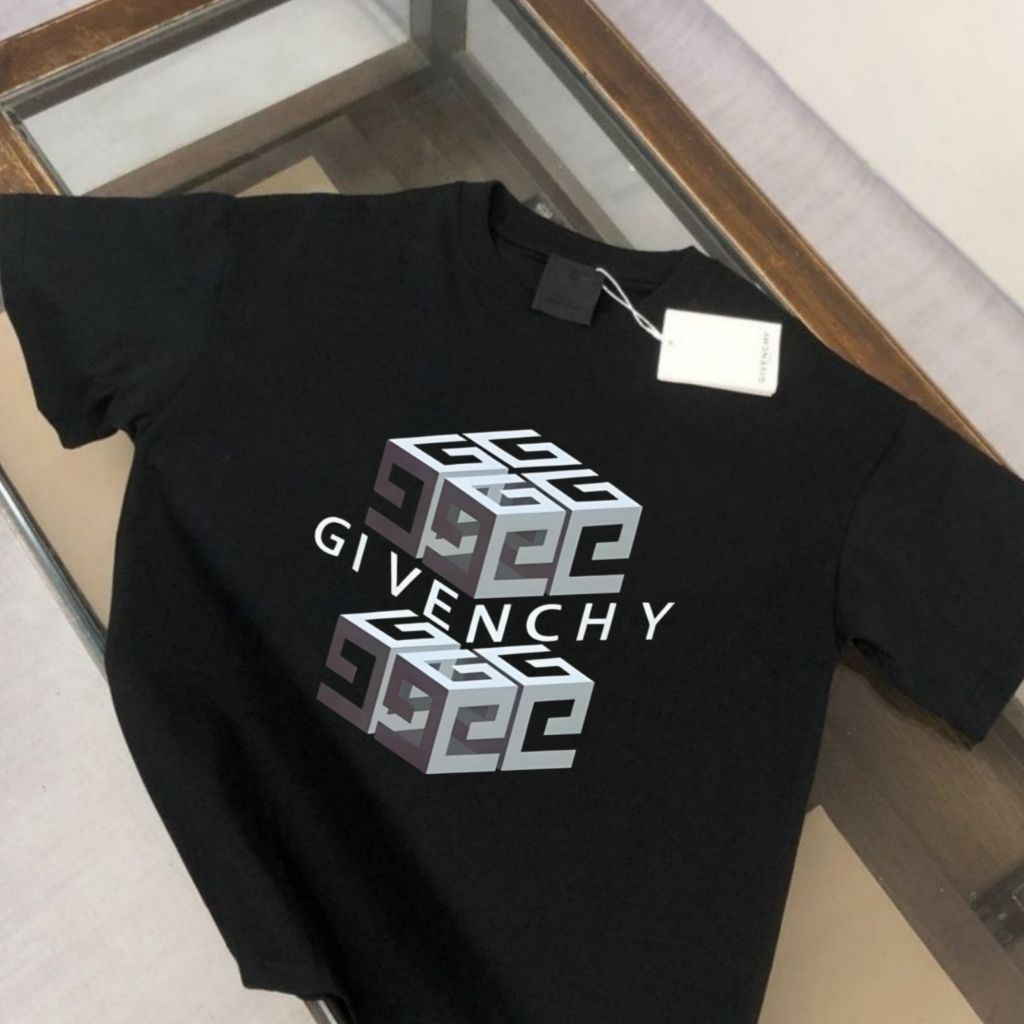 지방시 3D 입체 로고 반팔티