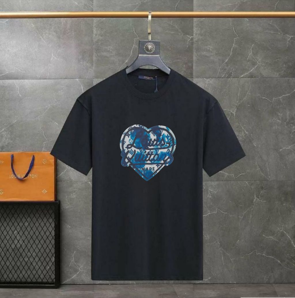 루이비통 빈티지 핸드프린팅 러브 반팔티