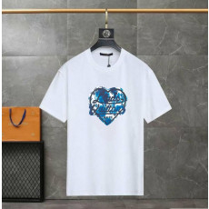 루이비통 빈티지 핸드프린팅 러브 반팔티