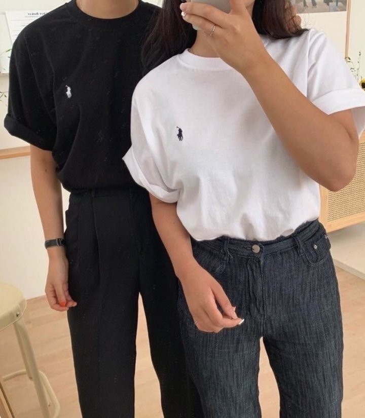 폴로 라운드 반팔티