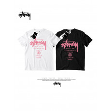 스투시 핑크룩 나염 반팔티