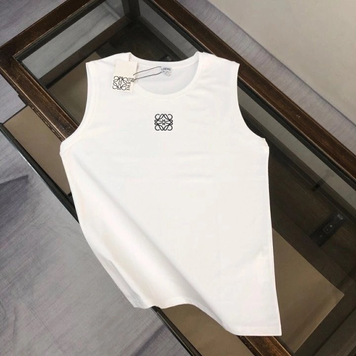 로에베 프리미엄 자수 로고 썸머 나시