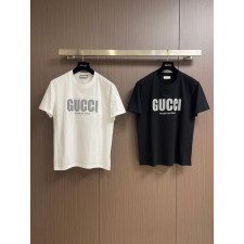 구찌 그래피티 레터링 로고 프린트 반팔티