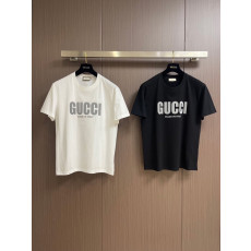 구찌 그래피티 레터링 로고 프린트 반팔티