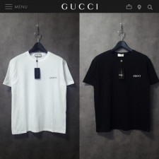 구찌 기본 레터링 로고 반팔티