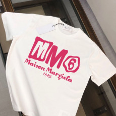 메종마르지엘라 MM6 레드 로고 반팔티