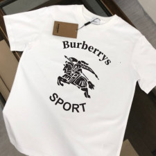 버버리 로고 플로킹 반팔티