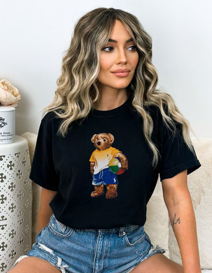 폴로 테디 비치 베어 반팔티