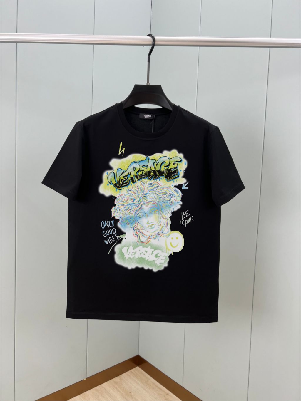 베르사체 후막 나염 반팔티