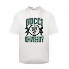 구찌 그린 깃발 로고 반팔티