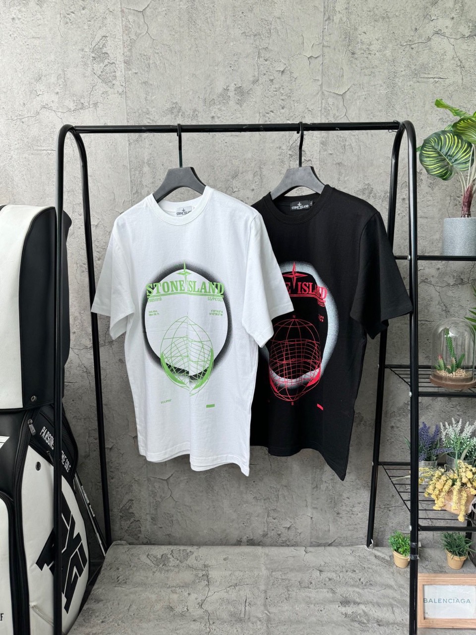 스톤아일랜드 Solar Eclipes Two 로고 반팔티