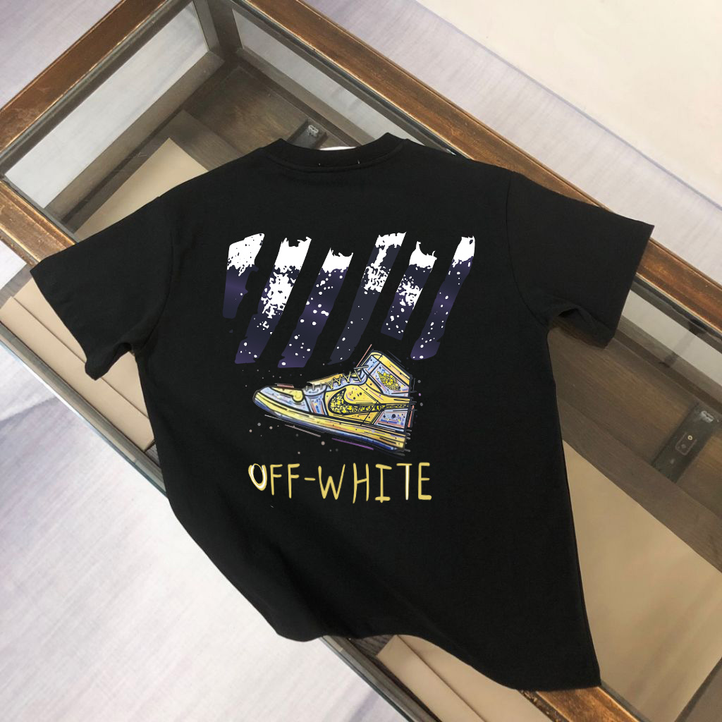 오프화이트 X 디올 X 나이키 콜라보 Dior 하이탑 반팔티