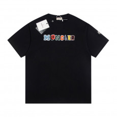 몽클레어 프린트 에메랄드 반팔티