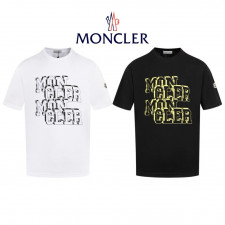 몽클레어 입체 프린트 로고 반팔티