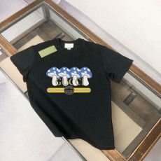 구찌 버섯 프린트 스웨트 반팔티