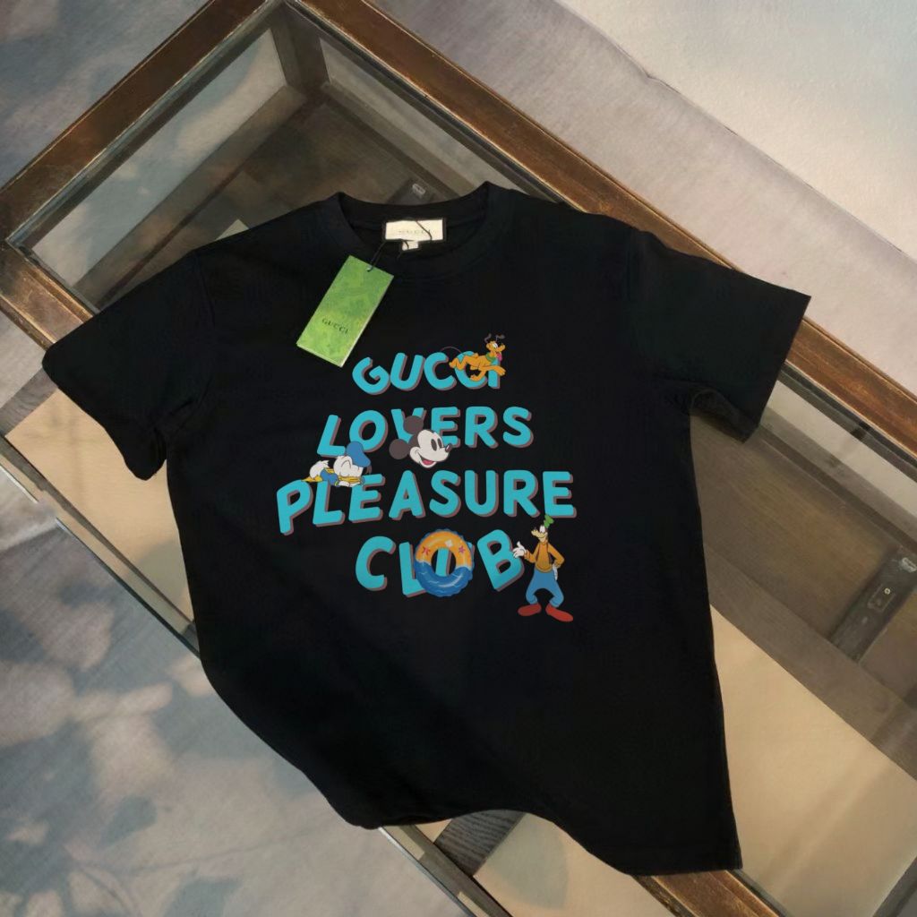 구찌 미키 마우스 패밀리 폰트 반팔티