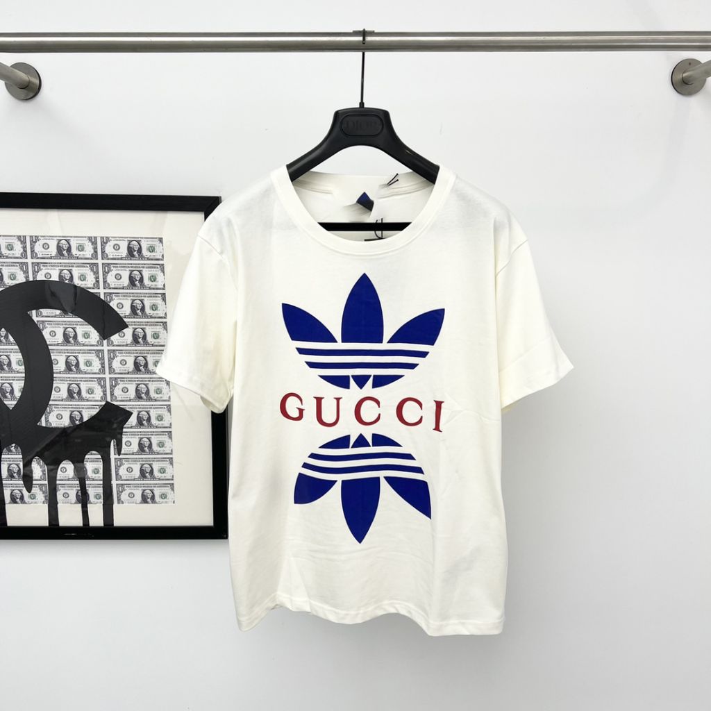 구찌 X 아디다스 콜라보 코튼 저지 반팔티