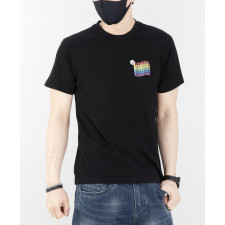 버버리 레인보우 깃발 반팔티