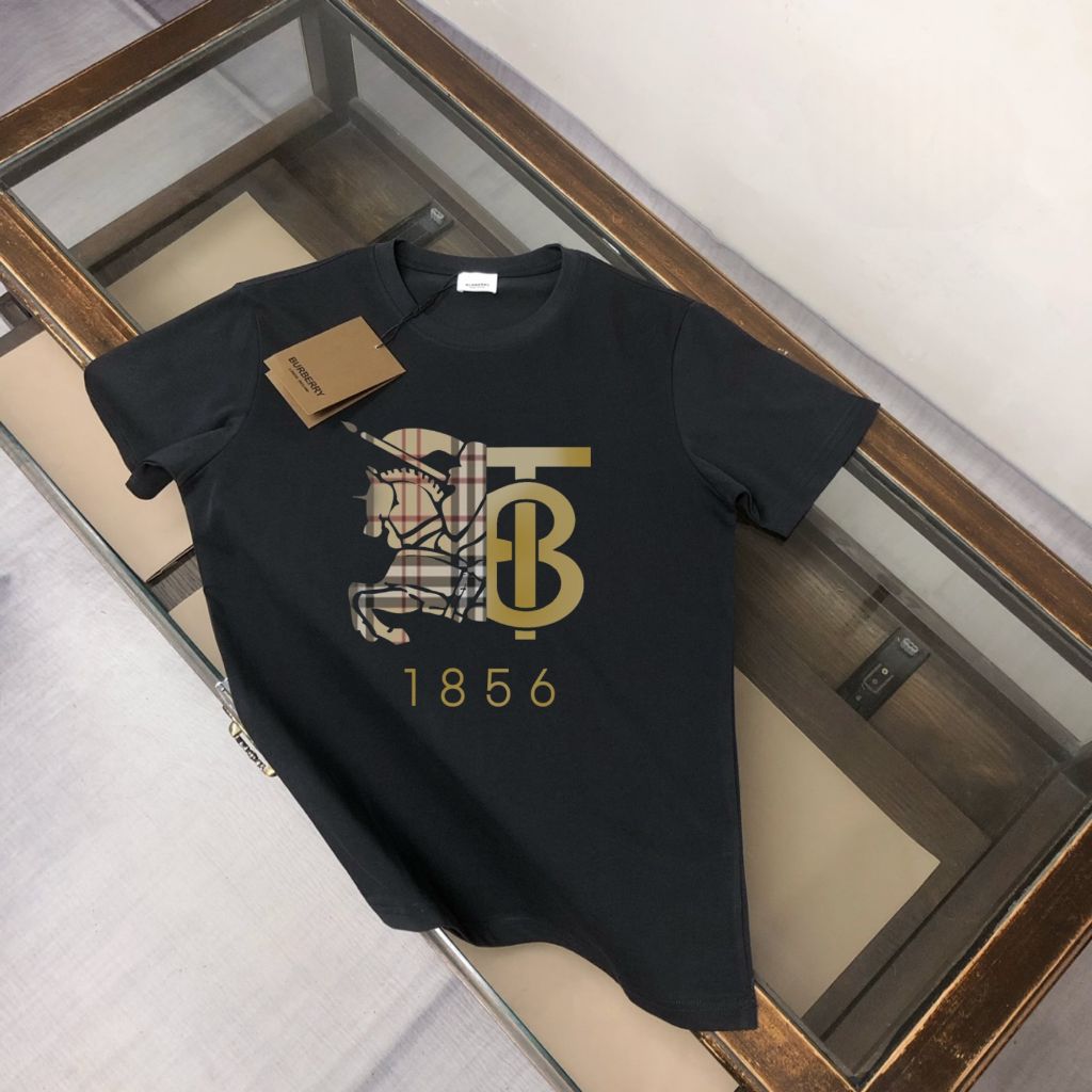 버버리 가슴 체크 1856 반팔티