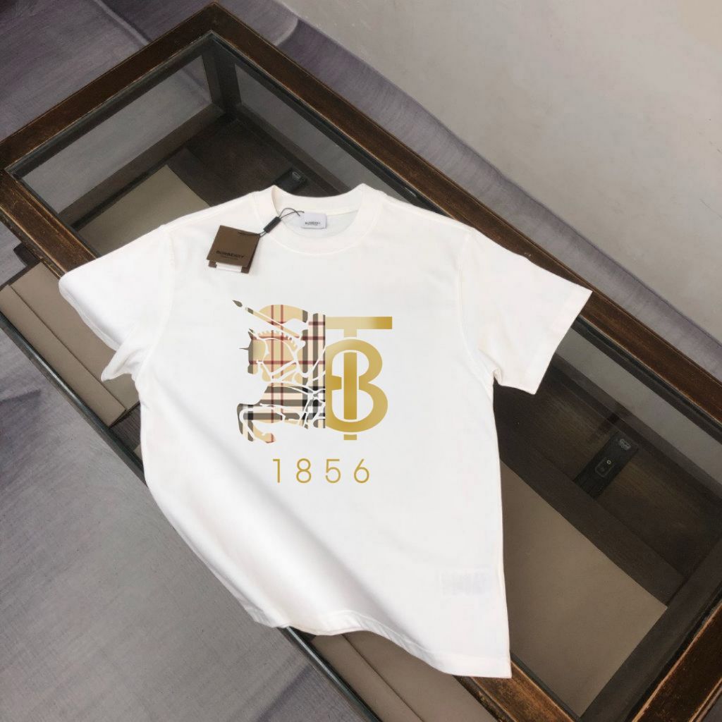 버버리 가슴 체크 1856 반팔티