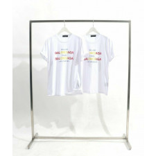 발렌시아가 레인보우 투톤 나염 반팔티