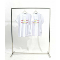 발렌시아가 레인보우 투톤 나염 반팔티