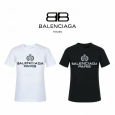 발렌시아가 왕관 나염 로고 반팔티